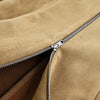 Winter Suede Short Jacket For Women's Vintage High Waist Slim Cardigan Winter Street Lapel Office Commuting Jackets Coat
