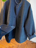 Korean Style Single Breasted Coats Women Autumn Patchwork Gray Loose Casual Coats
