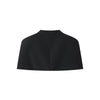 Spring Black Cloak For Women Elegant Stand Collar Single Breasted Shawl Female Street Cape Top