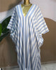 Fall Holiday Half Batwing Sleeve Striped Print Loose Long Dress Street Women Party Vestidos Maxi Dresses Vestidos