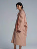 Spring Autumn Long Oversized Thin Pink Trench Coat for Women Single Breasted Elegant Chic Designer Clothing