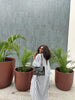 Fall Holiday Half Sleeve Striped Print V-Neck Loose Long Dress Street Africa Women Party Vestidos Dresses Vestidos