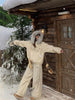 American Vintage Y2K Wide Leg Trousers Women Winter Thicken Plus Velvet Warm Pants Female High Waist Baggy Sweatpants