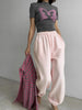 Autumn Women's Gray Sports Pants with Elastic 80% Cotton Jogging Vintage Classic Brown Sweatpants for Women