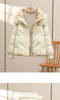 2026New Winter Hooded Down Cotton-Padded Jacket Women's Loose All-Match Thicken Warm Parkas Short Coat Female Casual Ladies Tops