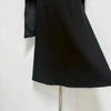 High Neck Cape Sleeve Slim-Fit Maxi Dress Pearl Trim Solid Color Floor Length Modest Abaya Style Formal Occasion Women