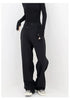 Houzhou Women Wide Suit Pants High Waist Gothic Japanese Style Baggy Black Trousers Irregular Straight Pants Casual Streetwear