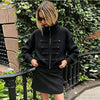Casual Women's Cardigan Sweater Turtleneck Zippers Full Sleeve Button Decoration Lady Coats Autumn Female Knitwear