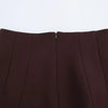 Elegant Skirts Set For Women's 2 Pieces Outfit Spring Long Blazer Coat Mid Waist Mini Skirts Office Skirts Set