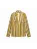 Women Casual Striped Loose Shirt Trouser Suits Women Full Sleeve Lapel Button Top Long Straight Pants Set Female Lady Suit