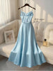Pearl Strap Satin Slip Retro Dress Women's Elegant Solid Color Dress Strap Handmade Beaded Waist Collection Satin Gilded Dresses