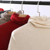 Cozy Solid Color Turtleneck Poncho Soft Loose Fit Cashmere Pullover Thin Warm Bat Sleeve Pullover for Women