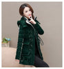 Shiny Down Cotton Coat Women Korean Winter Thick Warm Long Hooded Parkas Female Casual Windproof Jackets Ladies Outerwe