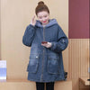 Winter Women Lamb Wool Thick Denim Jacket 3XL Loose Hooded Windbreaker Coat Casual Zipper Jeans Outerwear Warm Parkas
