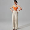 Elastic High Waist Wide Leg Yoga Pants Women Sexy Hip Lifting Gym Pilates Workout Pant Solid Color Slim Straight Sport Trousers