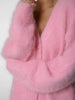 Solid Knit Cardigan Women Long Sleeve Casual V Neck Oversized Sweater Women's Autumn High Street Knitted Coats