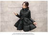 Winter Coats Women Warm Outerwea Cotton Padded Jackets Womens Clothing Belt Zipper Parkas Femme A-word Jacket