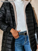 Mid Length Korean Edition Hooded Fit Women Jackets Autumn Winter Mid-length Office Cotton Coats Warm Lamb Fleece Parkas