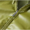 Chic Stand Collar Leather Long Skirt Sets Women Long Sleeve Jackets Spliced Solid Skirts Autumn Lady Y2k Outfits Dress