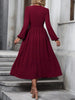 Dresses Woman Fall and Winter: Off-Shoulder Lantern Sleeve Pleated Long Dress Tops Skirts Y2k Clothes