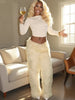 Furry Casual Straight Pants Women Y2K Simple Autumn Basic Wild Streetwear Sweatpants Skinny Hipster Trousers