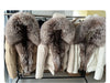 White Duck Down Jacket Winter Women Warm Loose Coat Natural Real Fox Fur Collar Thick Outerwear Parkas
