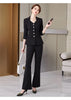 Spring Autumn Women Blazer Jacket And Pant Suit White Red Black Blazer Trousers 2 Piece Set Ladies Office Work Suit