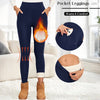 Women Velvet Leggings with Pockets Autumn Winter Warm Fleece Tights Velvet Solid Color Prevent Cold Leggings Stretch Leggings