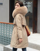 Winter Jacket Women Parka Clothes Long Coat Wool Liner Hooded Jacket Fur Collar Thick Warm Snow Wear Padded Parka 6XL