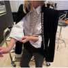 Solid Velvet Women's Jacket Stand Collar Long Sleeve Waist Cinching Coat Chic Spring Autumn Evening Street Wear