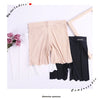 Plus Size Women's Safety Pants Lce silk Thin Breathable Non-Curling Boxer Shorts High Waist Short Pants four-corner Legging M 4X