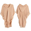 Womens Bohemian Hooded Knitted Shawl Winter Warm Button Wraps Scarf Coat Cloak Cardigan