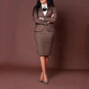 Two Piece Sets Women Skirt Blazer Turn Down Collar Tops Y2k Streetwear Elegant Dress Sets Skirts High Waist Work Matching Sets