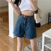 Casual Blue Denim Shorts for Women Stylish Streetwear Loose Comfortable Short Jeans Classic Versatile Everyday Jean Shorts