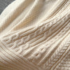Loose Casual Knit Long Dress Women Solid Elastic Waist Lantern Sleeve O Neck Ladies Winter Sweater Dresses