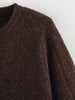 Women Single Breasted Knit Cardigan Long Sleeve O Neck With Pockets Spring Jacket Female Elegant Brown Coat