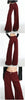 Vintage High Waist Jeans Women Solid Red Wide Leg Flare Full Length Denim Pants Streetwear