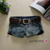 Women Booty Shorts Skinny Low Waist Sexy Mini Jeans Short Zippers Slim Without Belt Female Denim Pants