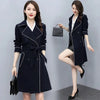 Trench Coat Women Double-Breasted Trenchcoat Lace Female Autumn Casual Coats Windbreaker Outwear Raincoat Streetwear