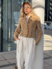 Solid Suede Women's Jacket Long-Sleeved Single-Breasted Short Coat Casual Spring Autumn High Street Lady Wear