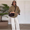 Grid Double-sided Jackets Coat Women Stand Collar Single Breasted Elegant Loose Outerwear Female Spring Chic Casual Jackets Top