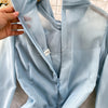 Retro Elegant V-neck ruffle lace-up pleated long sleeve A-line Casual High Waist Dress Women Autumn Dress
