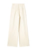 Women Solid Pleated Front Zipper Wide Leg Pants Vintage High Waist Full Length Female Chic Lady Trousers