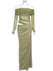Slash Neck Dress Women Chic Elegant Sexy Patchwork Mesh Ruched Hollow Birthday Party Clubwear Vacation Vestidos