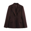 Elegant Skirts Set For Women's 2 Pieces Outfit Spring Long Blazer Coat Mid Waist Mini Skirts Office Skirts Set