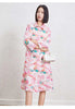 Printed Geometric Dress Women's Spring Lapel Single Breasted Color Block Loose A-line Stretch Dresses 2DB2204
