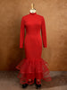 Women Bodycon Dresses High Collar Long Sleeves Mesh Patchwork Bottom Party Christmas Celebrate Wedding Guest Birthday African