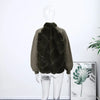 Street Faux Fur Patchwork Jacket Women Design Sense Long Sleeves Casual Female Coat Autumn Winter Lady Streetwear