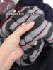 European goods striped cashmere cardigan women spring and autumn round neck soft waxy senior sense wool knit sweater coat