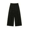 Mujer Black Baggy Pants Woman Pleated Wide Leg Pants for Women Striped Casual Women's Pants Spring High Waist Trousers Womens